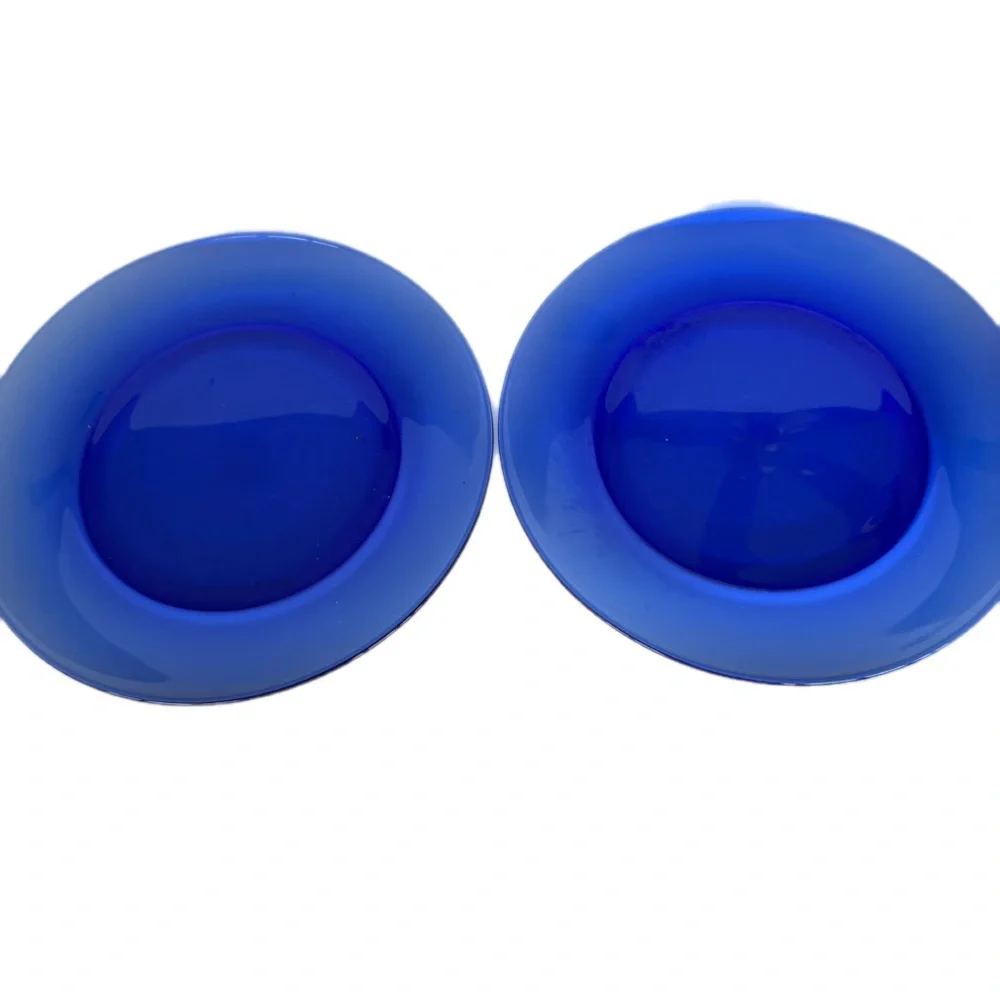 Set of Four Cobalt Blue Plates - Picture 3 of 5